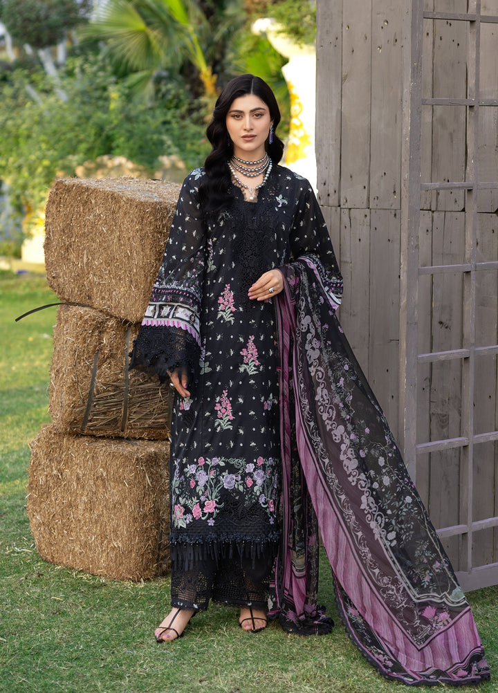 Elaf Premium Chikankari Unstitched Printed Lawn 3 Piece Suit EL26UPC ERC-7A ARZO - Summer Collection
