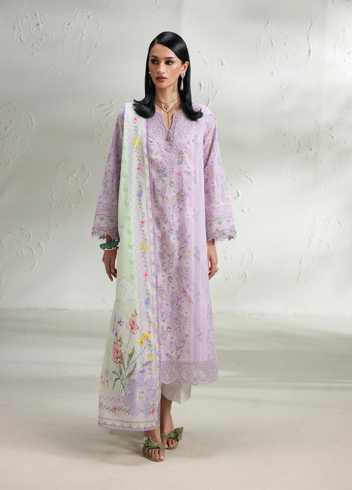Q Prints by Qalamkar Unstitched Printed Lawn 3 Piece Suit QLK26UQL Elsie QQP-08 (B) - Summer Collection