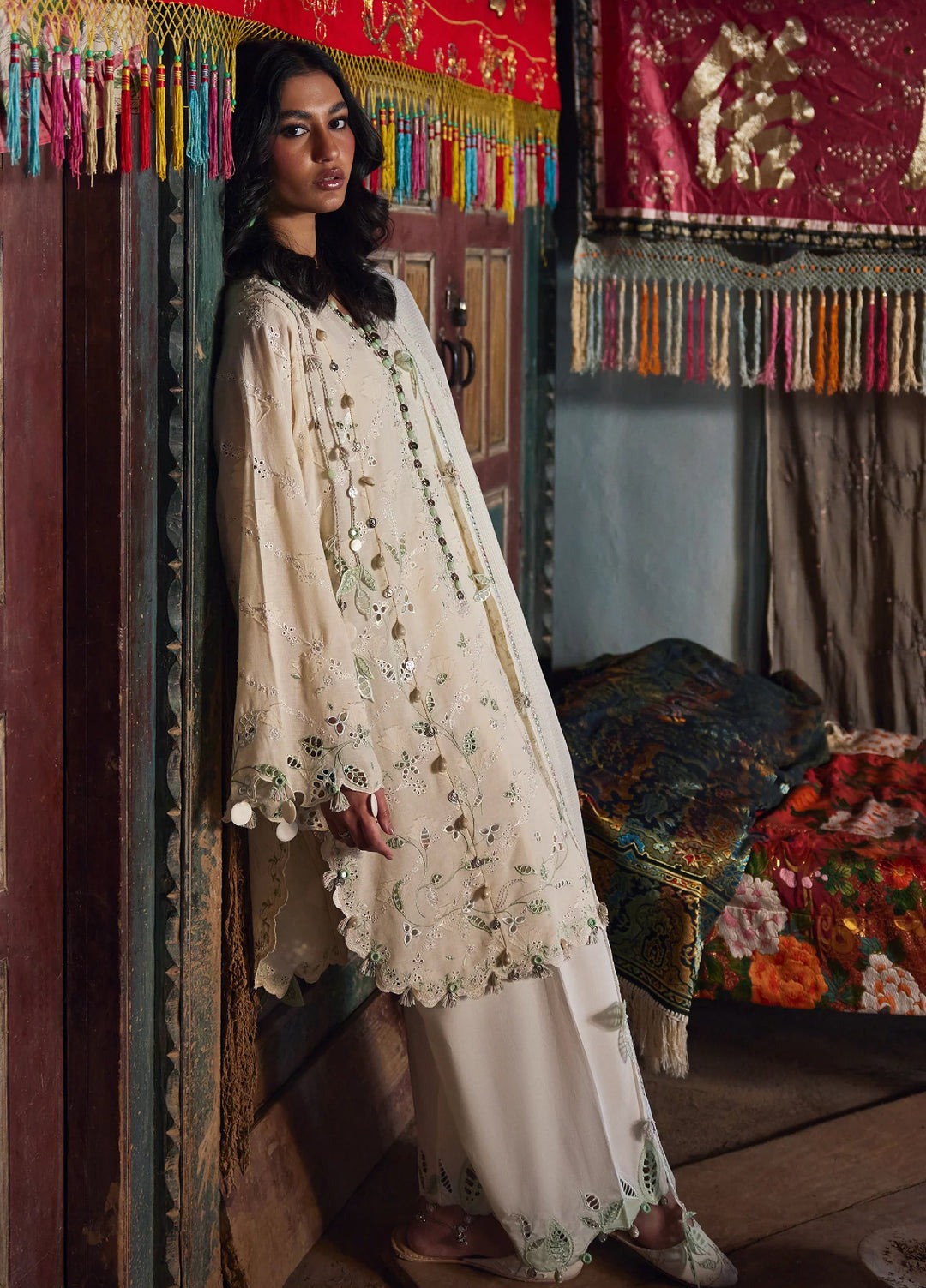 Meili by Zaha Unstitched Embroidered Lawn 3 Piece Suit ZK26UML ZL26-05A - Festive Collection