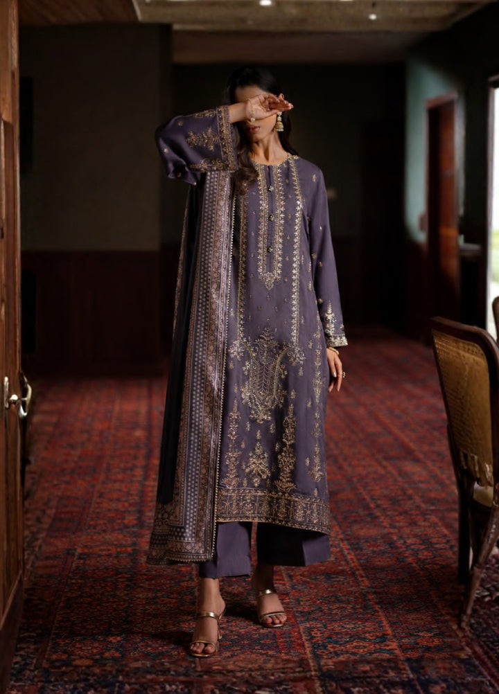 Elara by Casuallite RTW Embroidered Silk Viscose 3 Piece Suit CL26PSE D5 Noctavia - Festive Collection