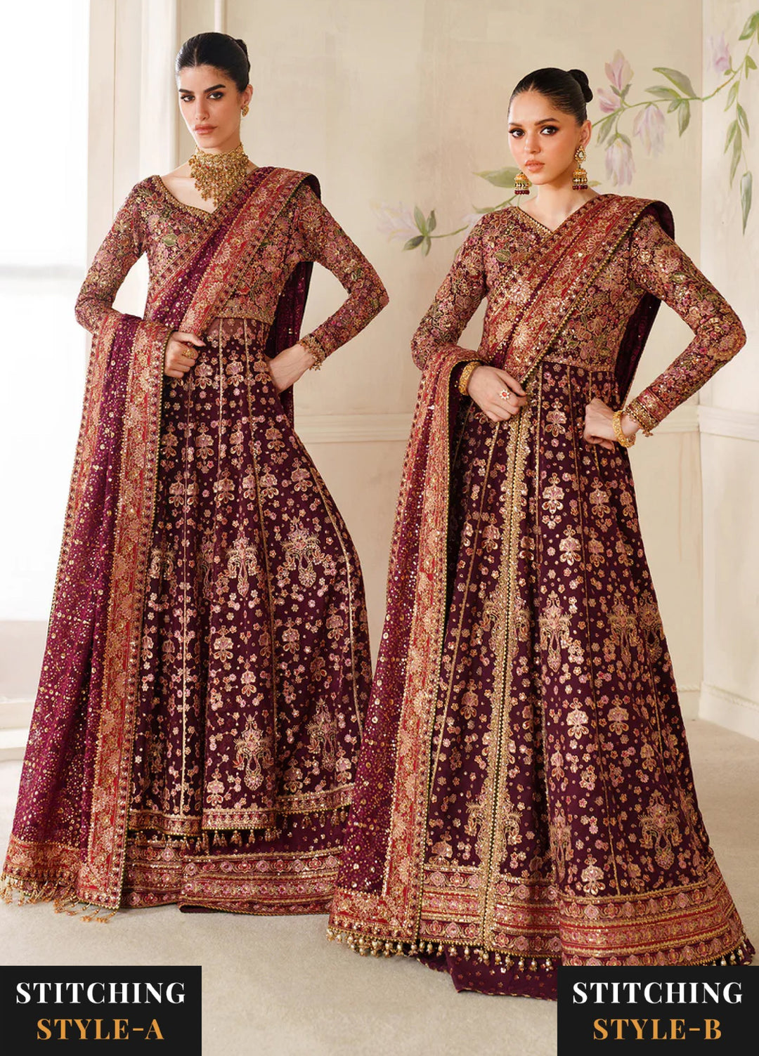 Chantelle by Baroque Unstitched Embroidered Chiffon 3 Piece Suit BQ26UCF V14-D05 - Festive Collection