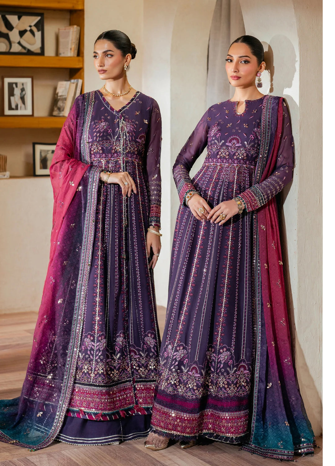 Xenia Formal Unstitched Luxury Chiffon Suits 3 Piece XE25FL Sourati - Formals Collection