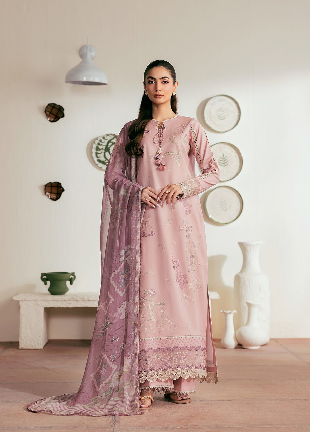 Zync by Florent Unstitched Embroidered Lawn 3 Piece Suit FL26ULZ FZ-6A - Summer Collection