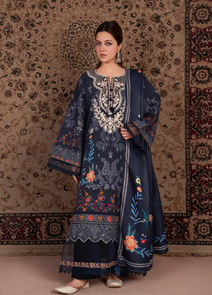 Jugnu by Chandan Nagri Women Pret Embroidered Khaddar 3 Piece Suit Parsa - Winter Collection