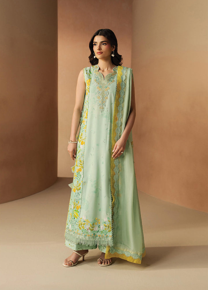 Haze A Prints by Afrozeh Unstitched Embroidered Lawn 3 Piece Suit AF26UAP Lumina FWU-114 - Summer Collection