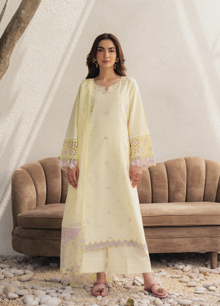 Eclat Premium by Seran Unstitched Embroidered Lawn 3 Piece Suit SN26ULE Lumea D-05 - Summer Collection