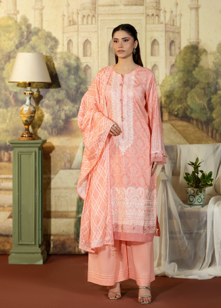 Regalia Textile Unstitched Embroidered Lawn 3 Piece Suit RG26EUS D-2 - Summer Collection