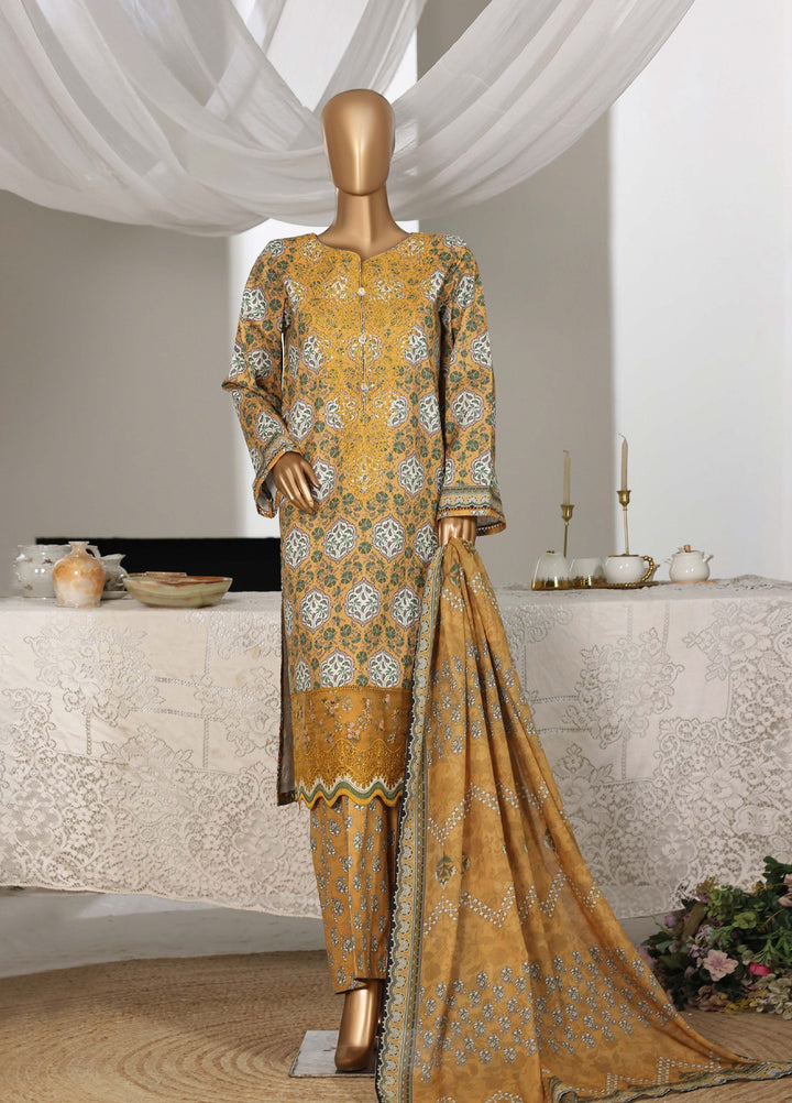 Guldozi by HZ Textiles RTW Embroidered Lawn 3 Piece Suit CPE-3P-021 - Summer Collection