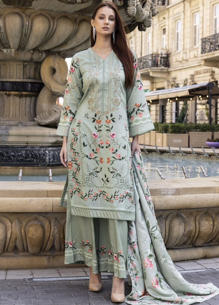 Meerak Women Pret Premium Embroidered Linen 3 Piece Nysa - Winter Collection
