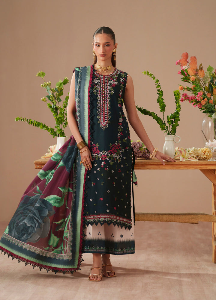 JoJo by Bin Ilyas Unstitched Embroidered Lawn 3 Piece Suit BI26UJJ D-81A - Summer Collection