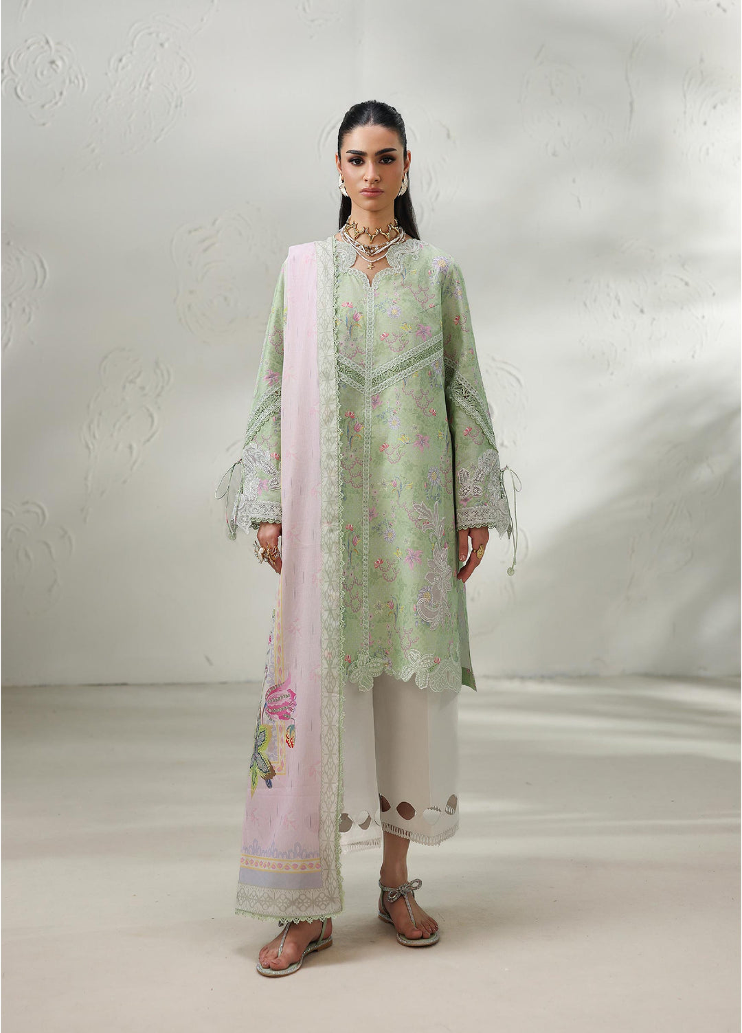 Q Prints by Qalamkar Unstitched Printed Lawn 3 Piece Suit QLK26UQL TALYA QQP-01 (A) - Summer Collection