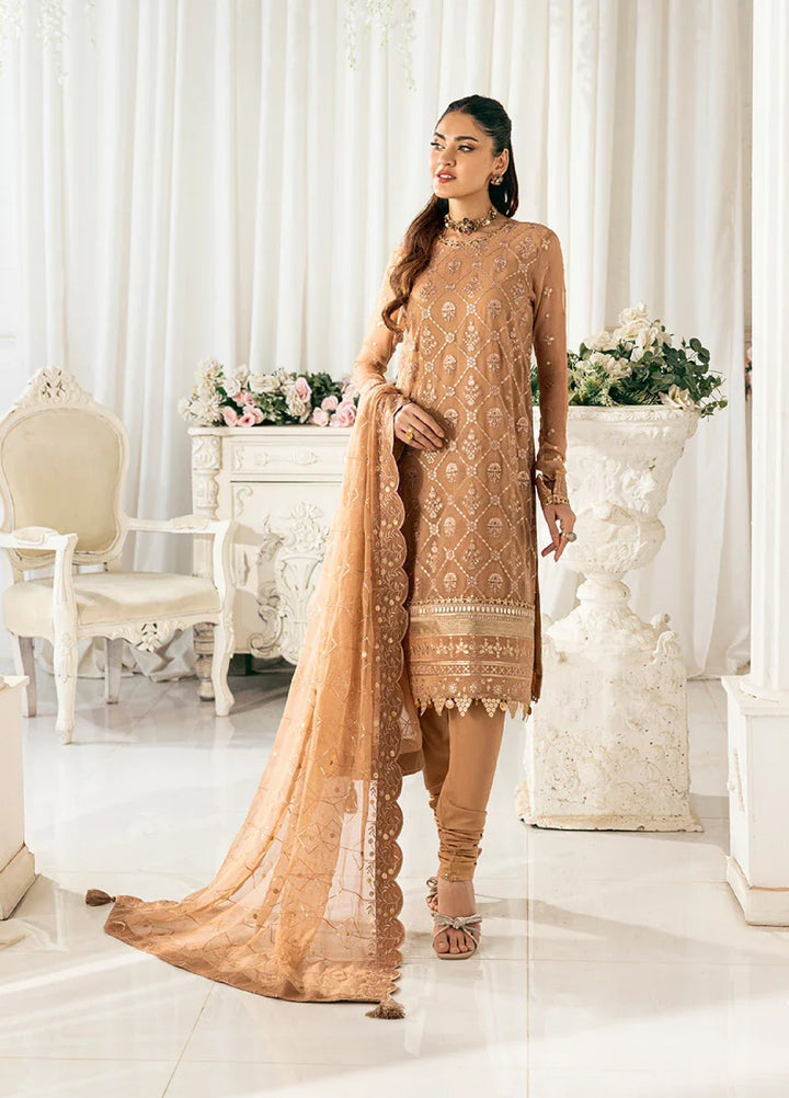 Signature by Salitex Embroidered Chiffon Suits Unstitched 3 Piece SUNS7CH036UT - Summer Collection