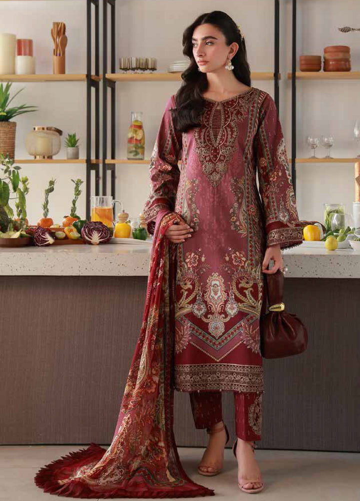 Delia by Gulaal Unstitched Embroidered Lawn 3 Piece Suit GL26UD D-6 Reva - Summer Collection