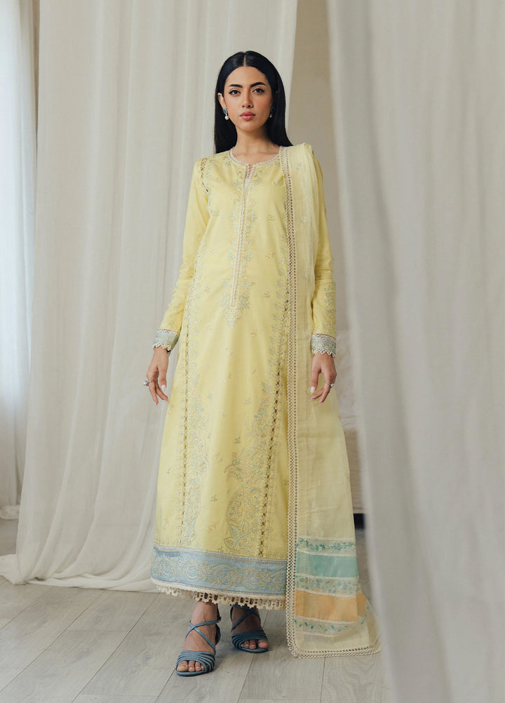 Daybreak by Afrozeh Unstitched Printkari Embroidered Lawn 3 Piece Suit AF26UDB D-3 DAYGLOW - Summer Collection