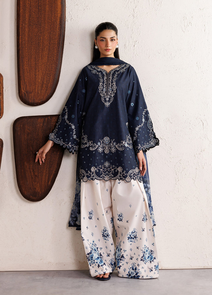 Iznik Unstitched Embroidered Lawn 3 Piece Suit IZ26ULF IBE-02 - Festive Collection
