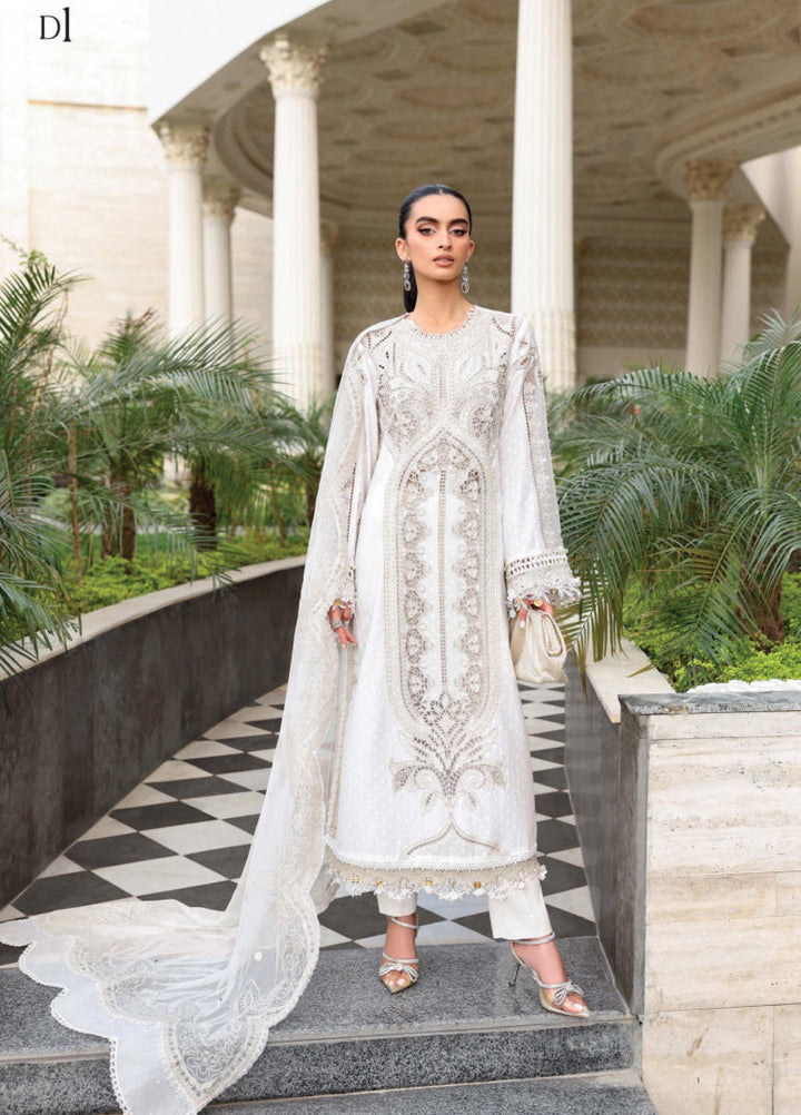 Maria B Unstitched Embroidered Lawn 3 Piece Suit MB26ULE D1 - Eid Collection
