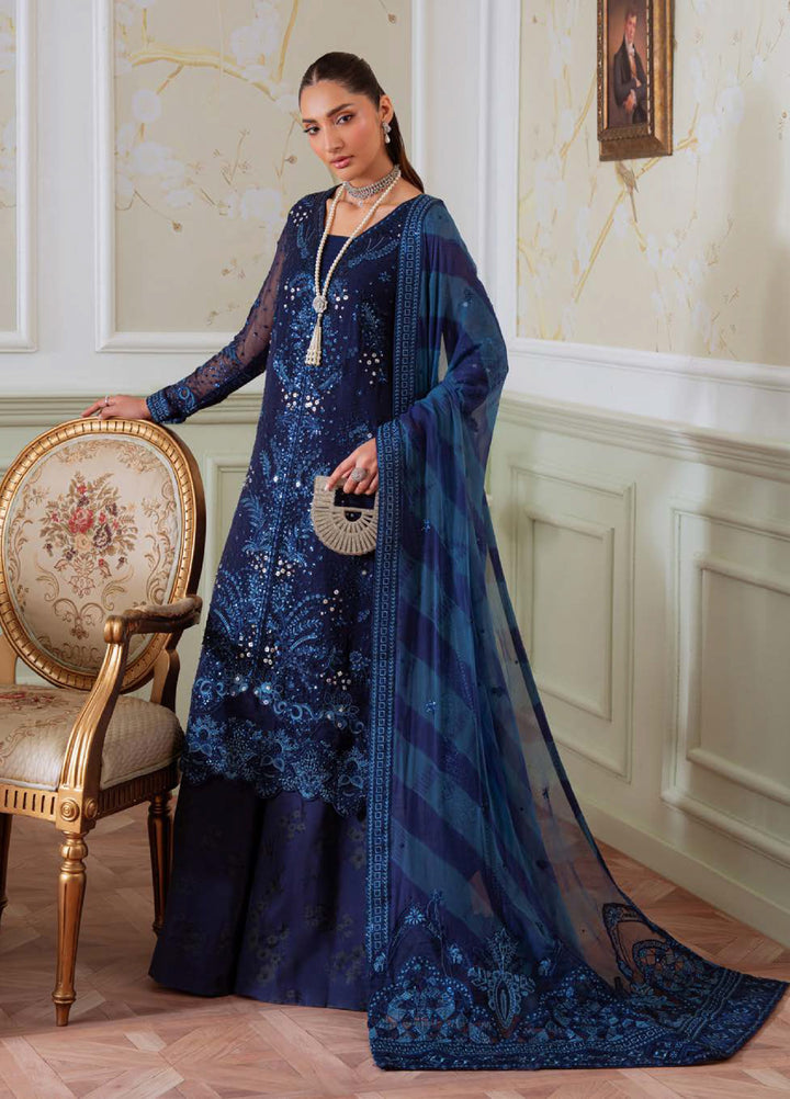 Elanora by Nureh Embroidered Unstitched Luxury Chiffon 3 Piece Suits NU25EC NEL-79 - Festive Collection