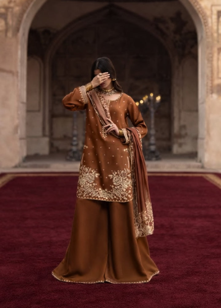 Darbar by Casuallite Pret Embroidered Silk Viscose 3 Piece Suit CSL26PDD-02 - Festive Collection