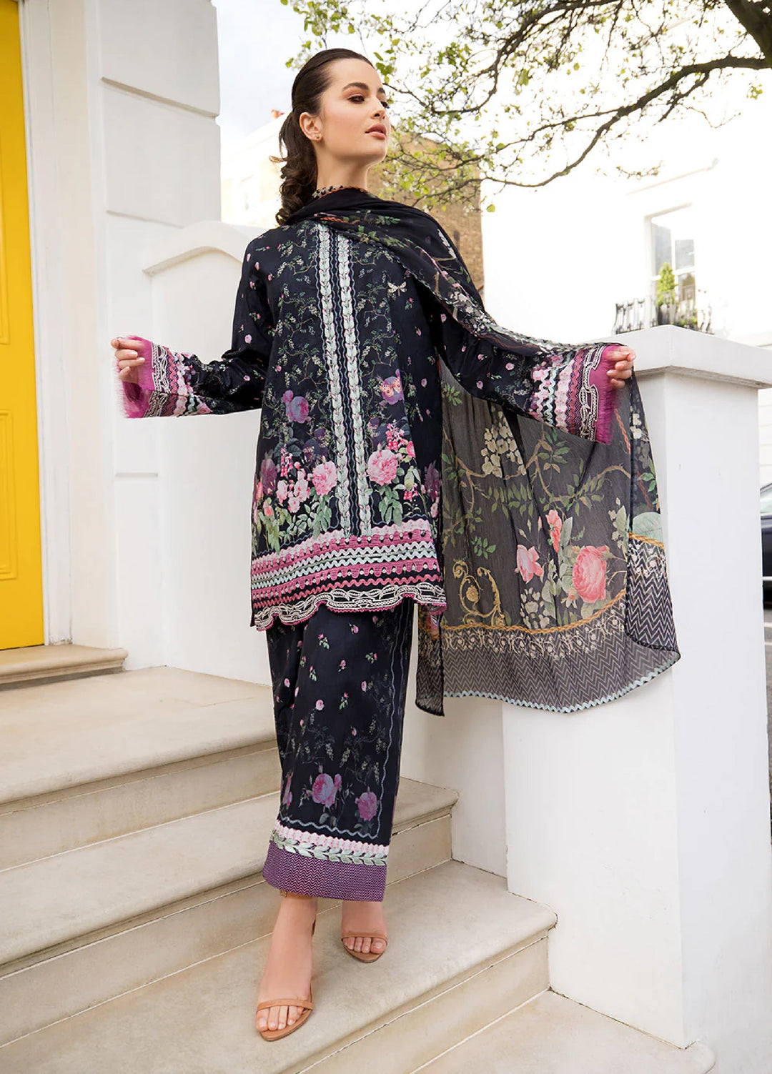 Sobia Nazir Prints Unstitched Embroidered Lawn 3 Piece Suit SN26UPL D-04B - Summer Collection