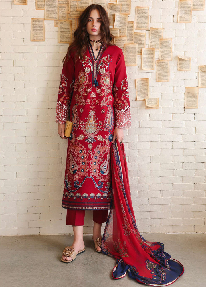 The Secret Garden by Mushq Unstitched Embroidered Lawn 3 Piece Suit MU26USG Luma Bloom HUNSS260402 - Festive Collection