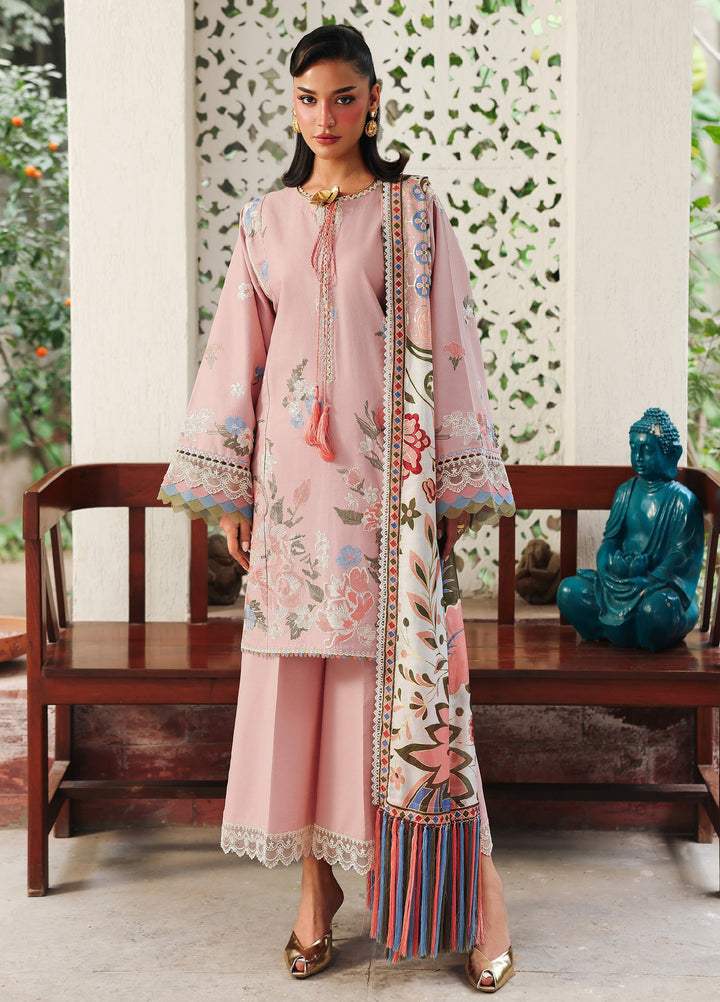 Lumina by Bin Ilyas Unstitched Embroidered Lawn 3 Piece Suit BI26UL L7 1A - Summer Collection