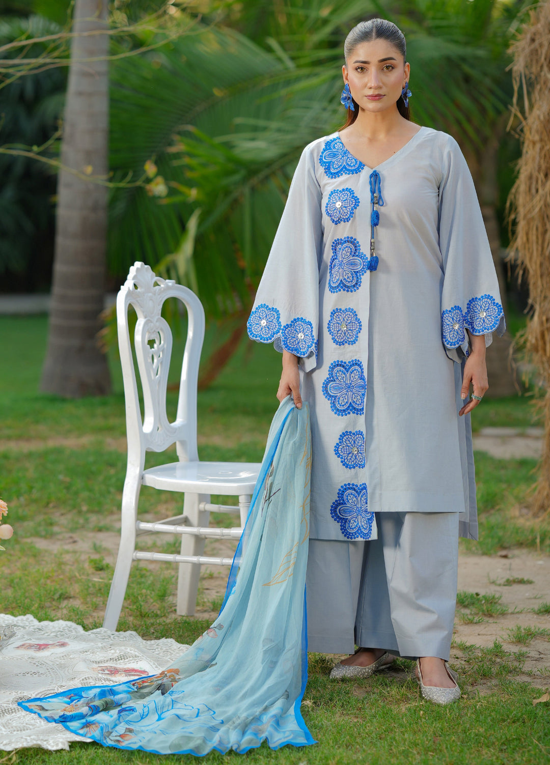 Daily Luxe by Huma Gul Unstitched Printed Lawn 3 Piece Suit RAMEENHG-1106 - Casual Collection