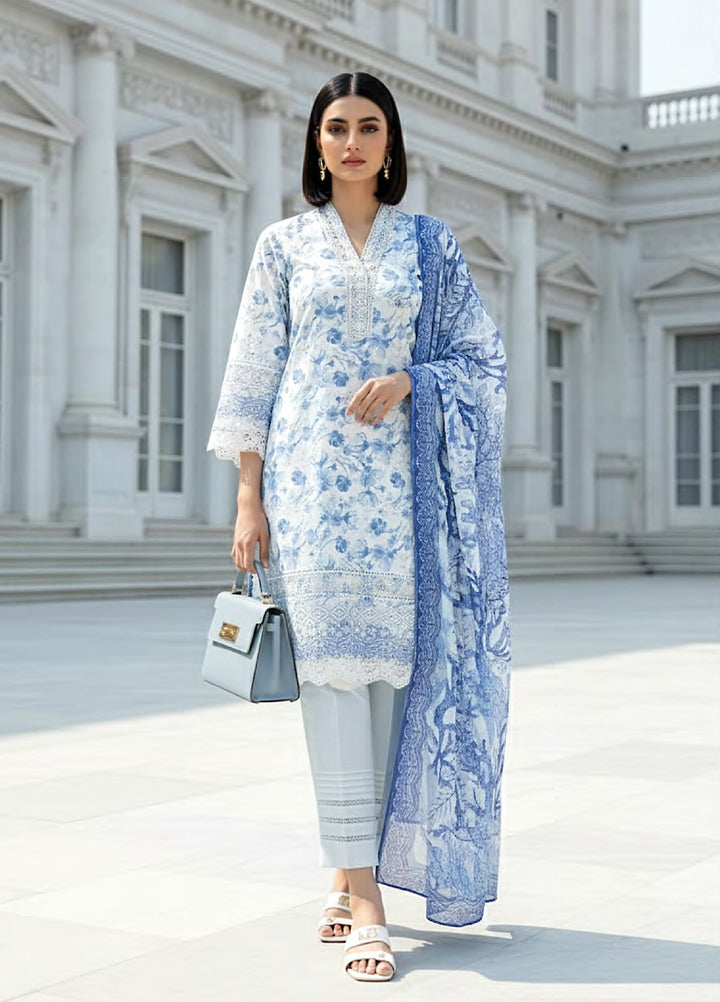 Komal Lawn by Lakhany Unstitched Embroidered Lawn 3 Piece Suit LSM26UK LG-MM-0922 - Summer Collection