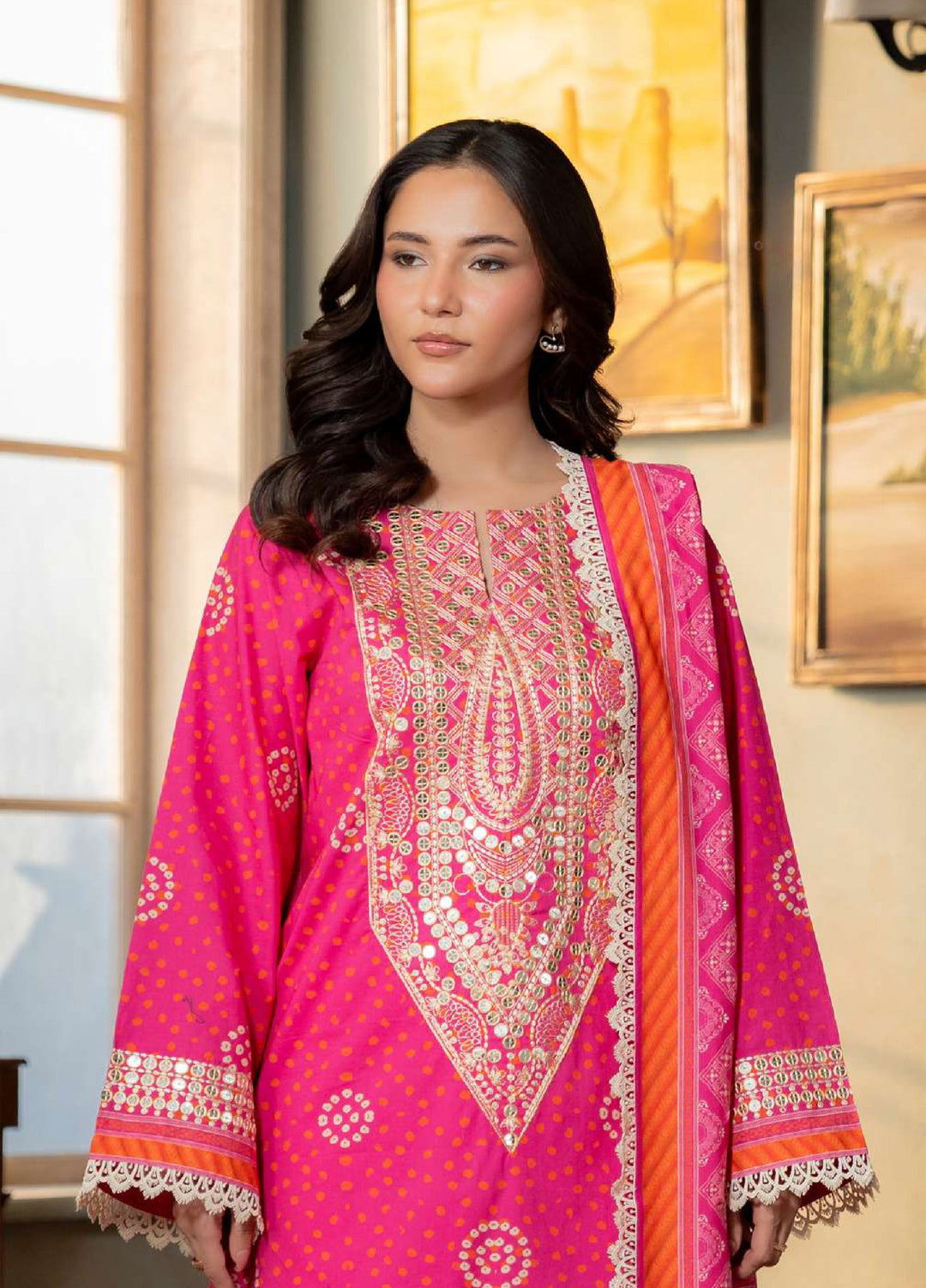 Zellbury Unstitched Printed Lawn 3 Piece Suit ZB26UC WUS26E30502 - Casual Collection