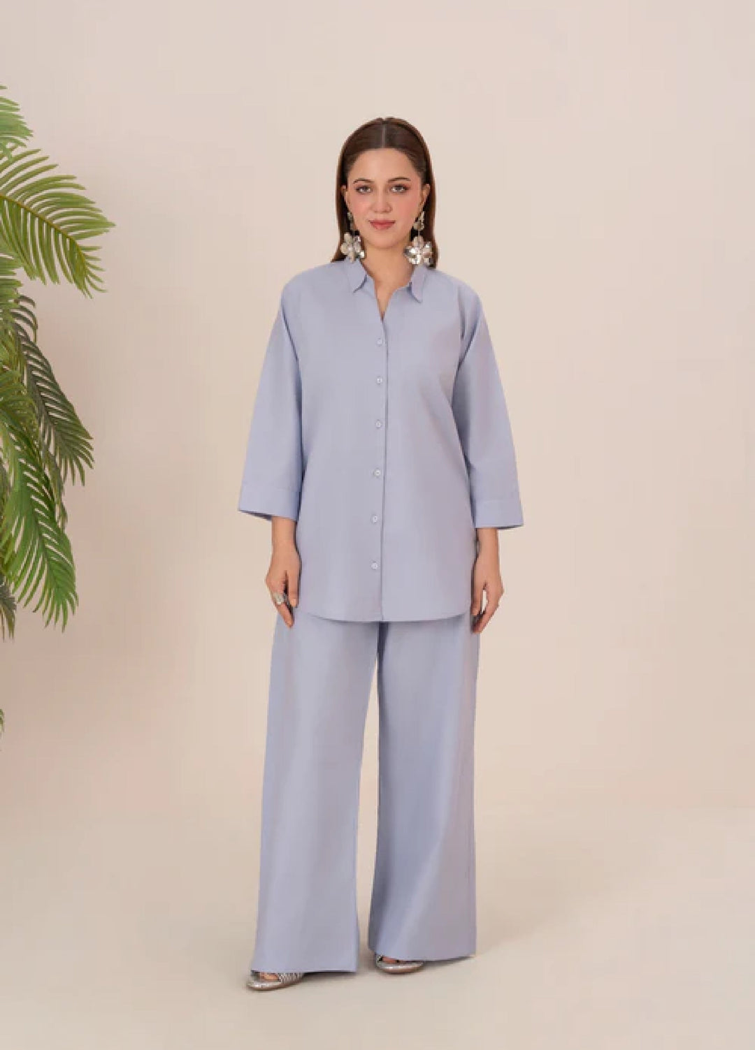The Basic by Chandan Nagri Women Pret Co Ord Set Lawn Solids 2 Piece Syla - Summer Collection