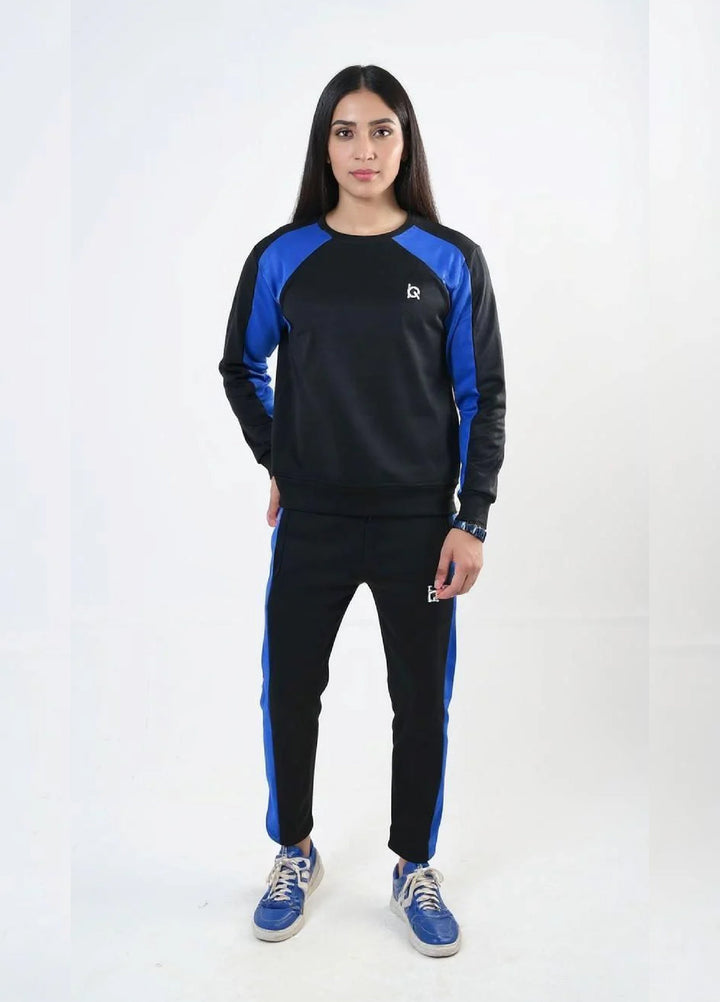 IQ Exclusive Women Winter Track Suit W-Blackout Blue Tracksuit