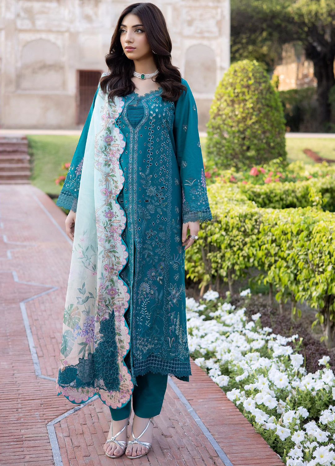 Inara by Javairia Women RTW Embroidered Lawn 3 Piece Suit IN26PJF Iskara - Festive Collection