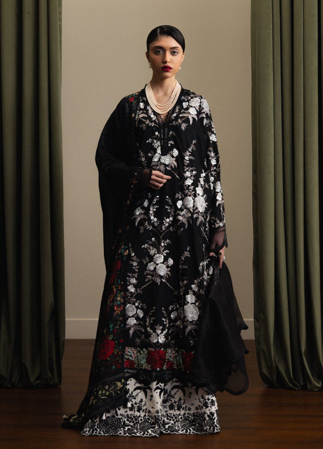 Satori by Zara Shahjahan Unstitched Embroidered Lawn 3 Piece Suit ZS26USL D-10 TAKUMI - Summer Collection