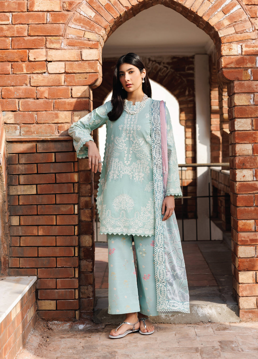 Mirabelle by Emaan Adeel Unstitched Embroidered Luxury Lawn 3 Piece Suit EA26UML D5 Isolade - Festive Collection