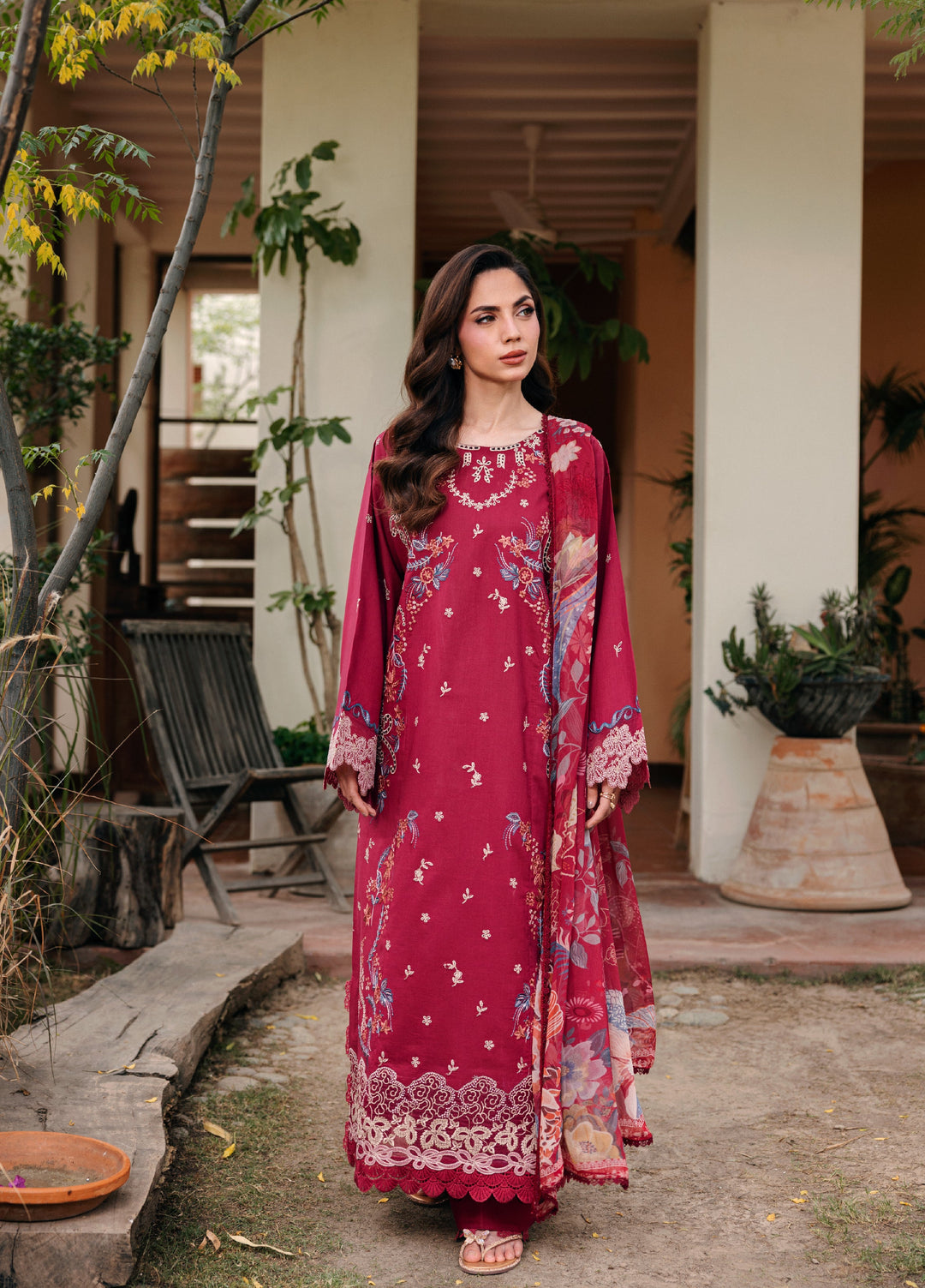 Zync by Florent Unstitched Embroidered Lawn 3 Piece Suit FL26ULZ FZ-7A - Lawn Collection