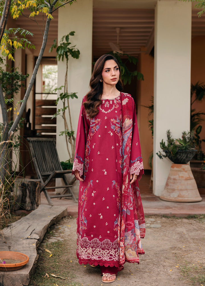 Zync by Florent Unstitched Embroidered Lawn 3 Piece Suit FL26ULZ FZ-7A - Lawn Collection