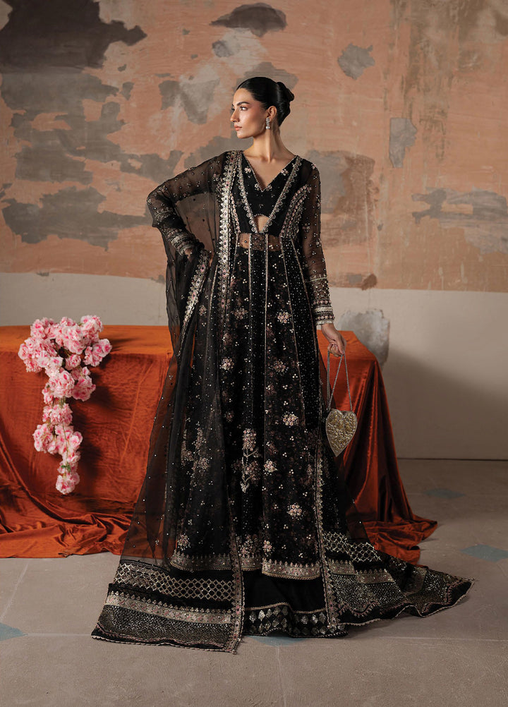 Solaris by Ayzel Unstitched Formals Organza Suits 3 Piece AAF25SW Dusklore - Wedding Collection