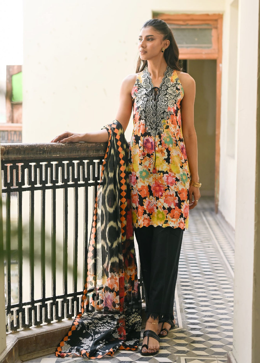 Rangon ka Angan by Gul Ahmed Unstitched Embroidered Lawn 3 Piece Suit GA26URAL DN-62002 - Summer Collection