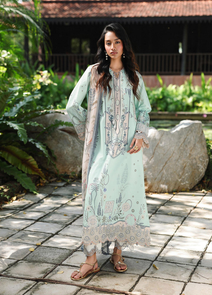 Q Prints by Qalamkar Unstitched Lawn Printed 3 Piece Suit QLK26QP Slona - Summer Collection