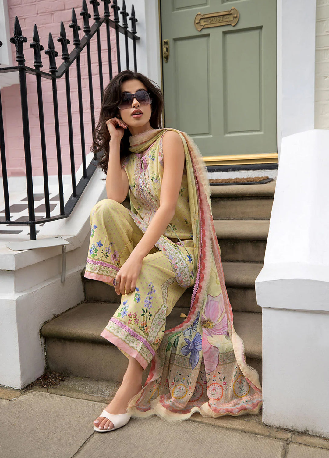Sobia Nazir Prints Unstitched Embroidered Lawn 3 Piece Suit SN26UPL D-02B - Summer Collection