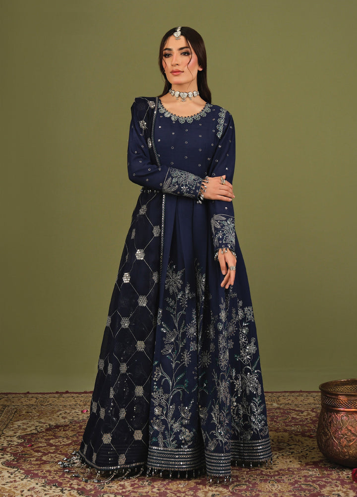 Alizeh Luxe Unstitched Raw Silk Embroidered 3 Piece Suit AFB26UL D-03 Abaan- Winter Collection