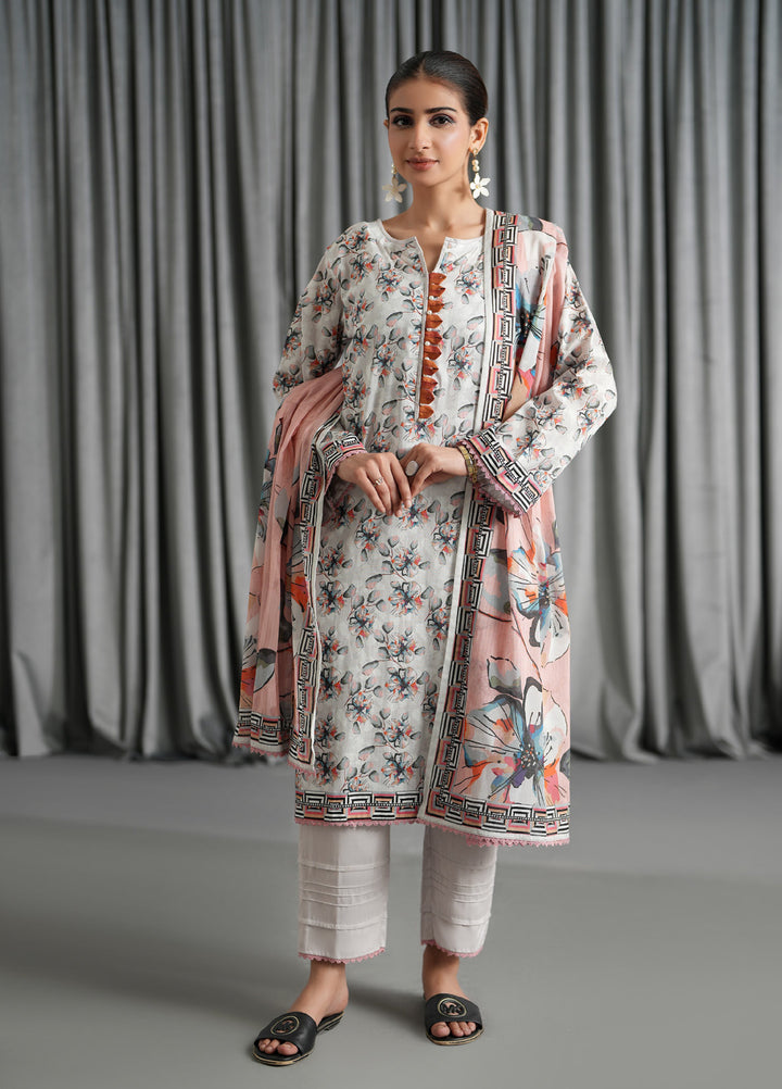 Salina by Regalia Textile Unstitched Printed Lawn 3 Piece Suit RG26US D-9 - Summer Collection