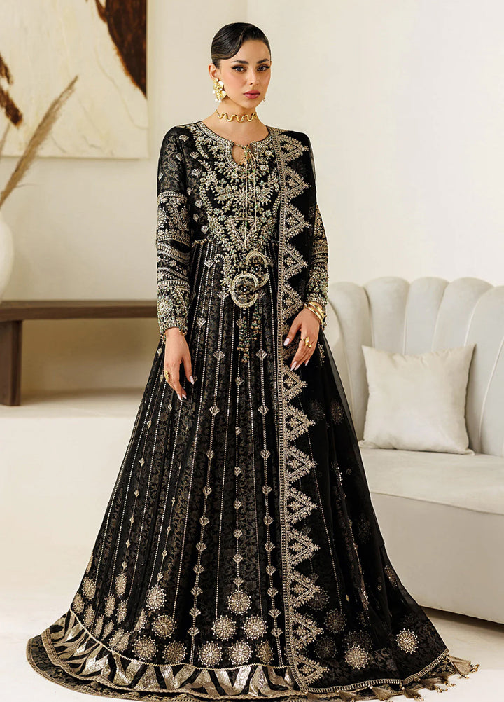 Aymal by Alizeh Fashion Handcrafted Unstitched Embroidered Chiffon 3 Pcs Suit AF26UAC 05-BLANC - Festive Collection