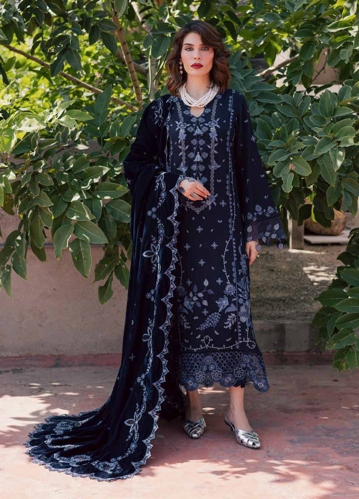 Nureh Exclusive Unstitched Luxury Leather Peach Embroidered Suits 3 Piece NU25LV NE-180 - Festive Collection