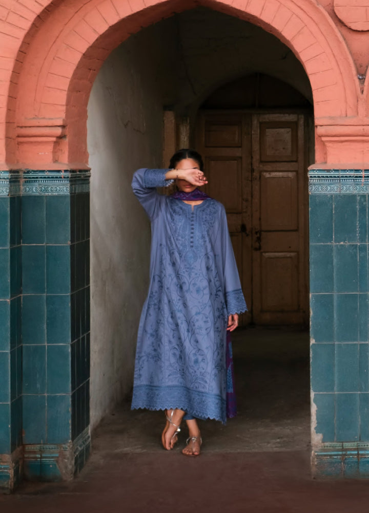 Summer Travels by Casuallite RTW Embroidered Cotton Lawn 3 Piece Suit CL26ULST OUTFIT 05 SUMMER LAWN - Casual Collection