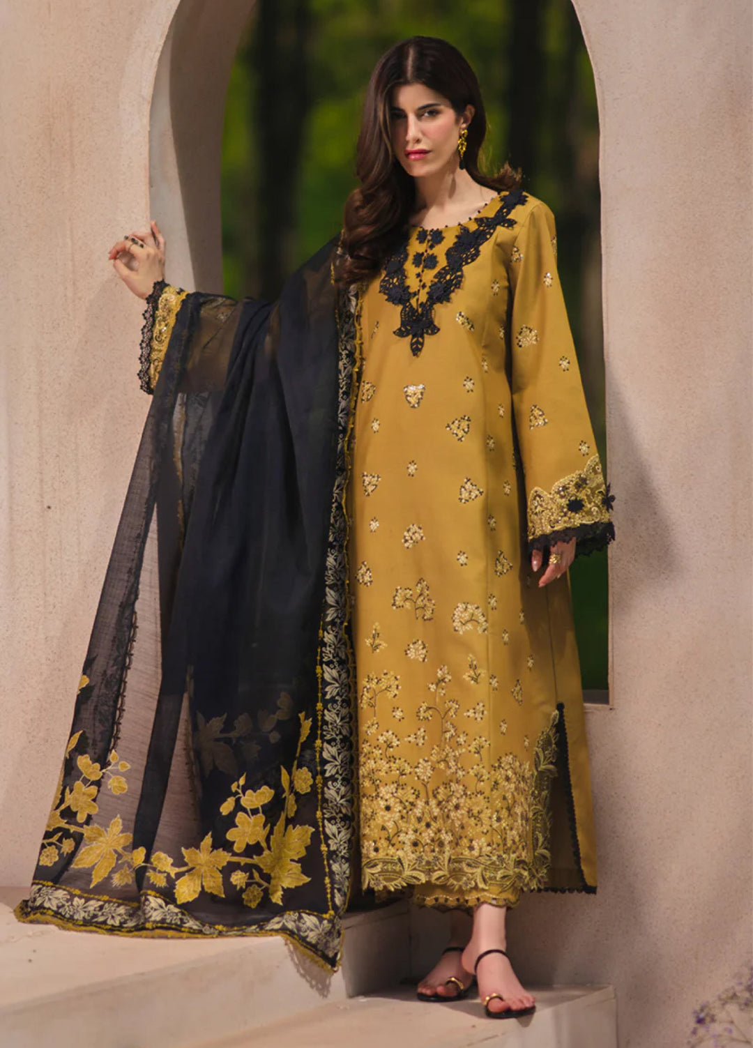 Rang Rasiya Unstitched Embroidered Luxury Lawn 3 Piece Suit RR26ULE MAHI - Eid Collection