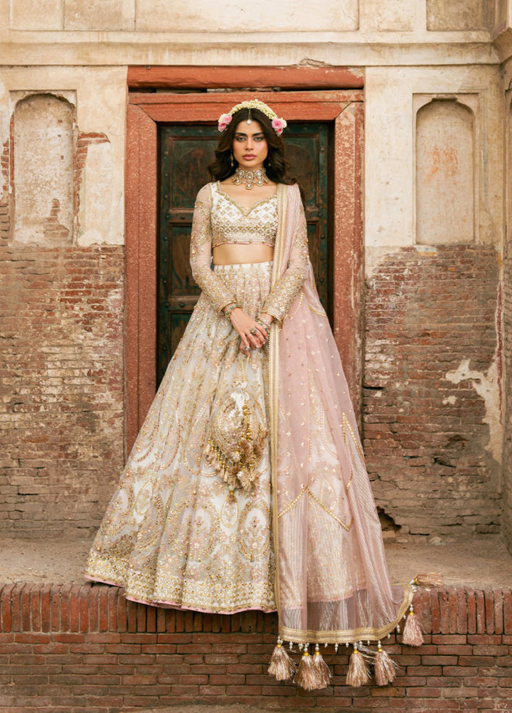 Zarlish Makhfi by Mohsin Naveed Ranjha Unstitched Embroidered Organza Suits 3 Piece MNR25ZM Kohinoor - Festive Collection