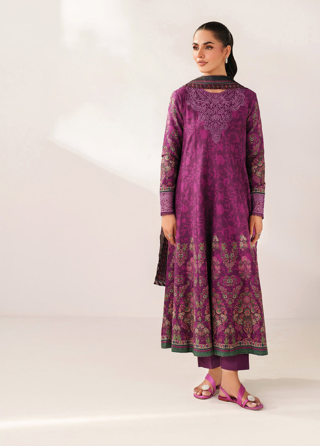 Xenia Formals Unstitched Embroidered Lawn 3 Piece Suit XE26ULS D-07 Ainee - Summer Collection