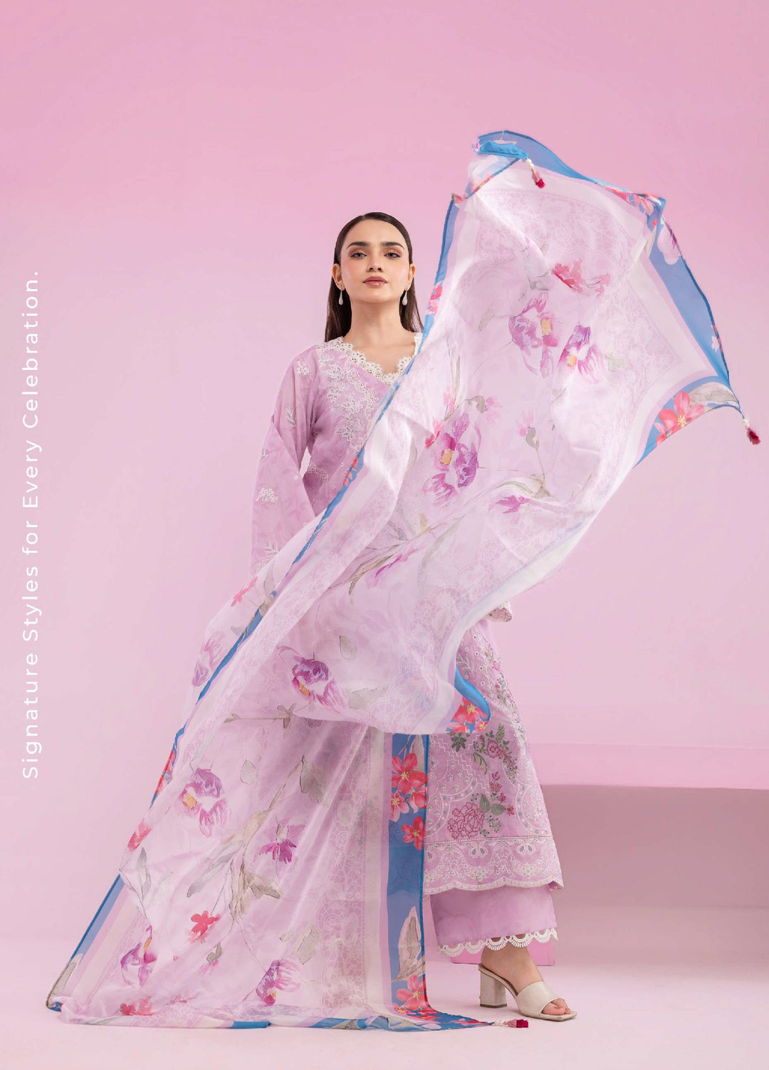 Zellbury Unstitched Embroidered Lawn 3 Piece Suit ZB26UVIII WUS26E30648 - Casual Collection