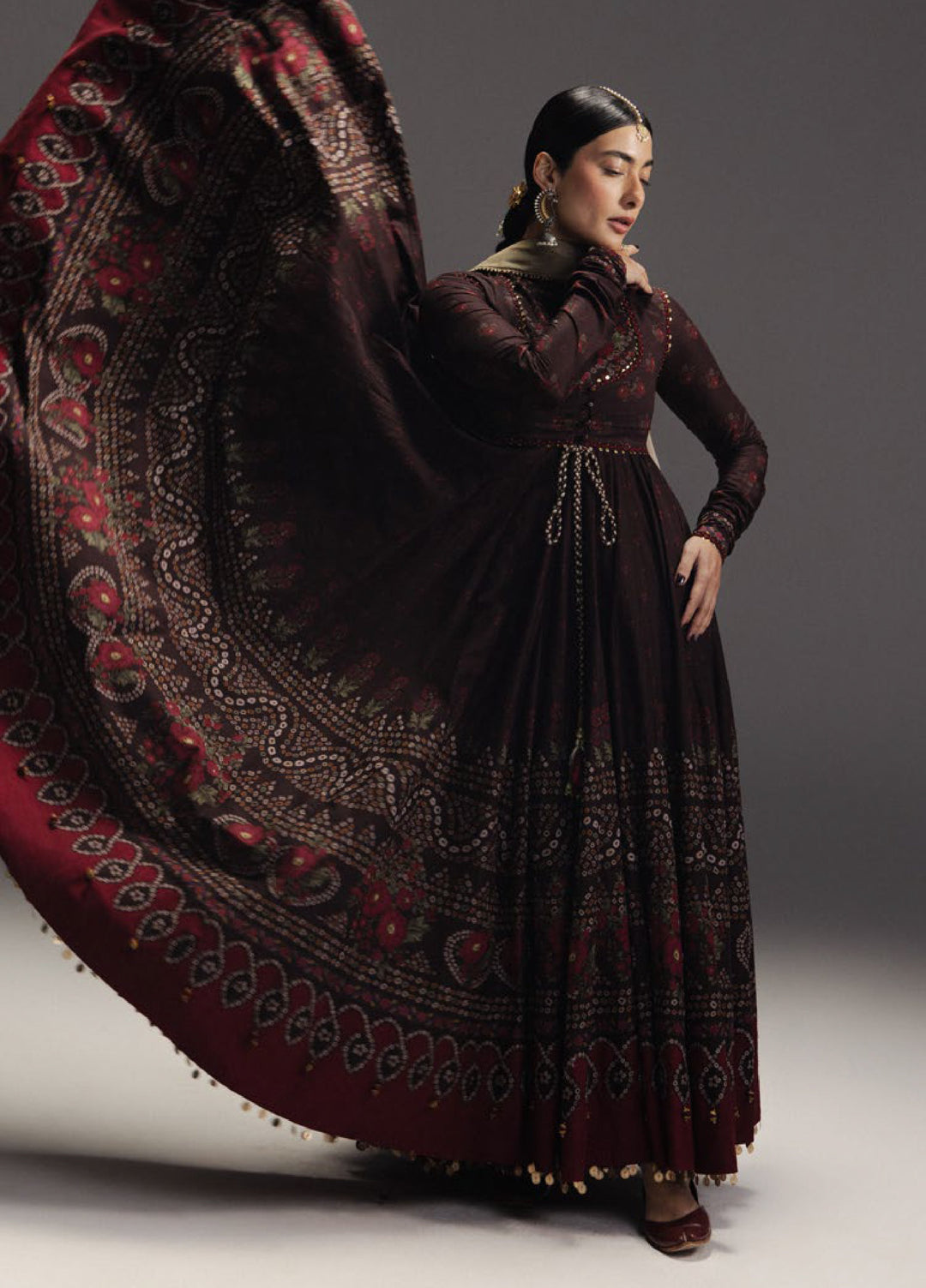 Anarkali by Zara Shahjahan Unstitched Embroidered Lawn 3 Piece Suit ZS26UAL D-07 ZARMEEN - Eid Collection