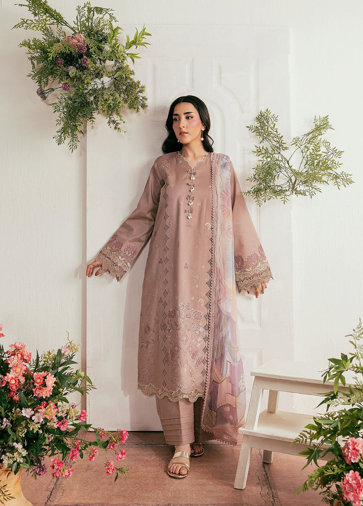 Zync by Florent Unstitched Embroidered Lawn 3 Piece Suit FL26ULZ FZ-8B - Summer Collection